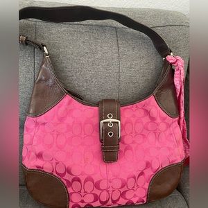 Pink Coach Shoulder Bag